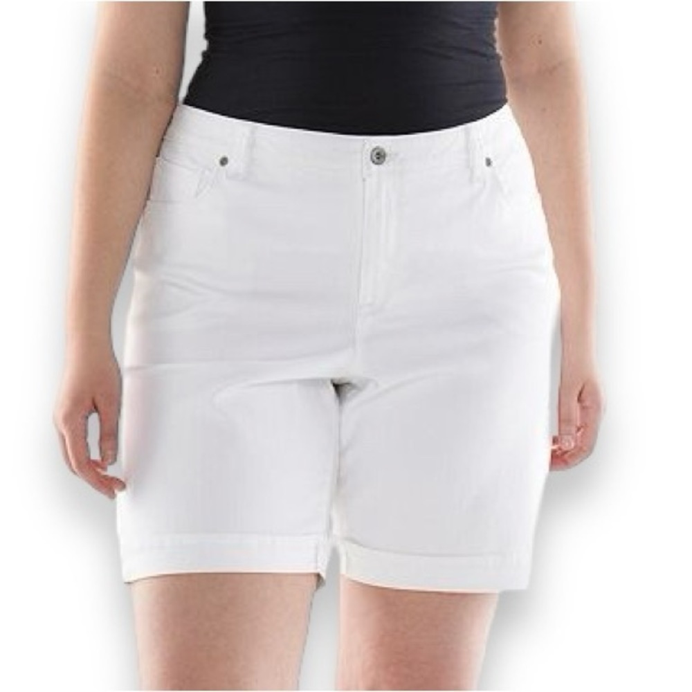 Classic White Women's Bermuda Shorts